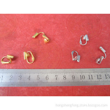 Gold Color Nickle Free and Lead Free Jewelry Ear Clip Converter